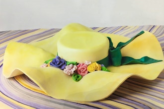 Spring Bonnet Hat Cake